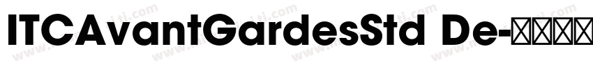 ITCAvantGardesStd De字体转换